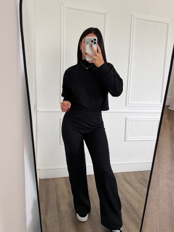 Producto - Conjunto trenzado negro