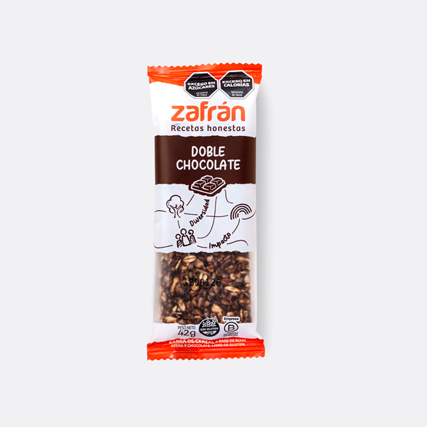 Producto - Barras de Cereal Doble Chocolate sin Gluten Zafrán