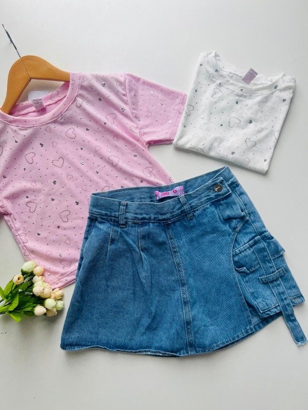 Producto - Short Pollera Cargo niña