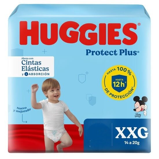 Producto - Nuevo Pañal Huggies Protect Plus cintas elásticas + absorción XXG X 30 U