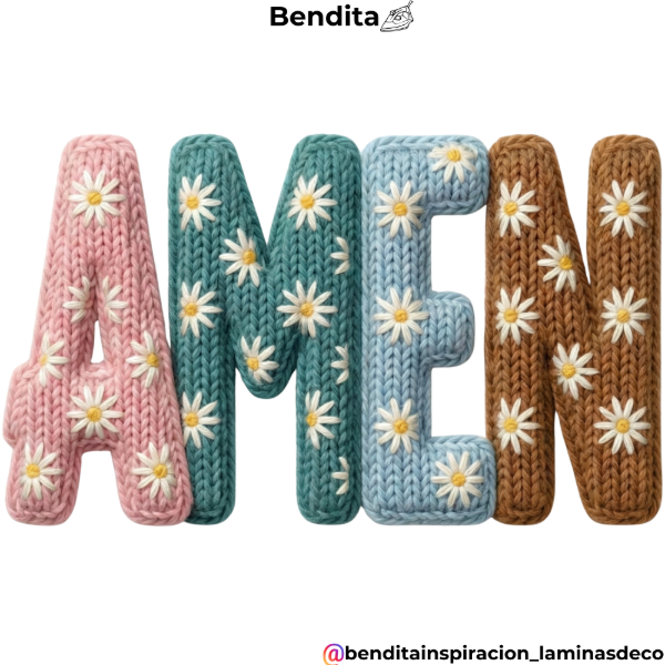 Producto - Bendita Plancha 347 Amén tejido