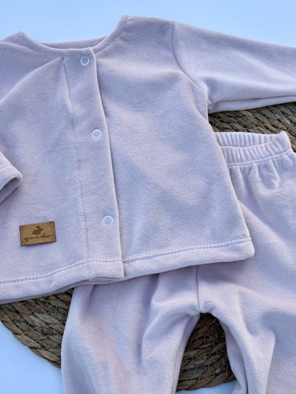Producto - Conjunto Saquito + Pantalon Plush Rosa