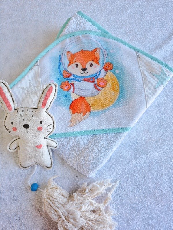 Producto - Toallon Diseño ZORRO aqua