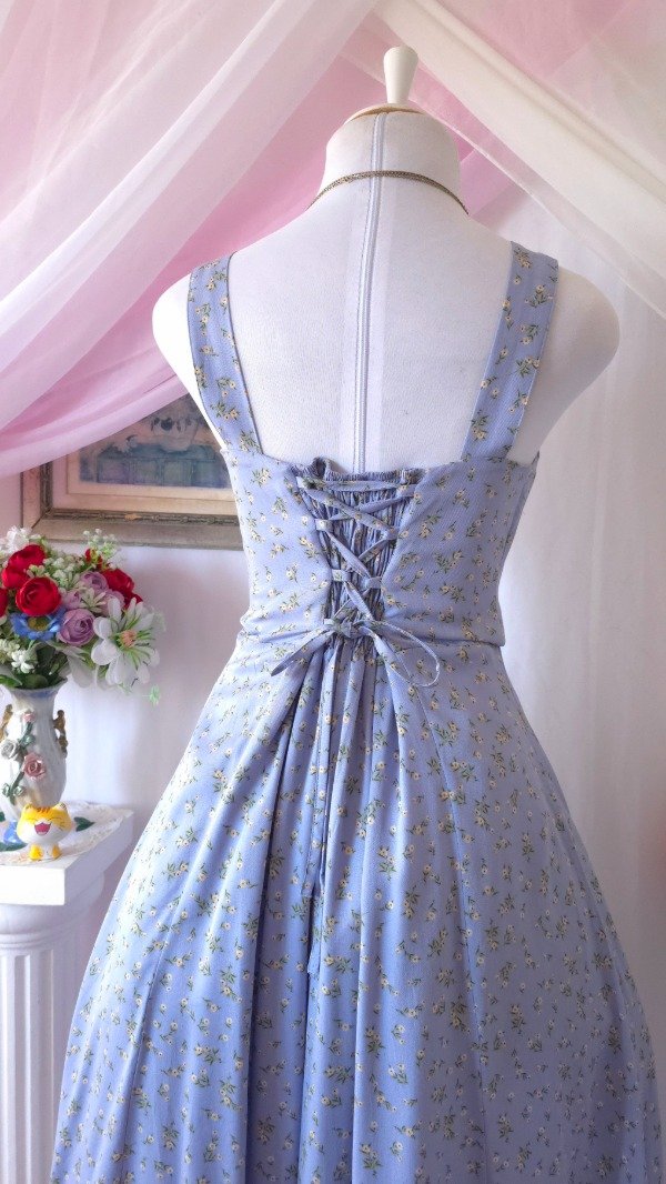 Producto - Vestido Sonia Celeste Estampado! IMPORTADO NUEVO - 4
