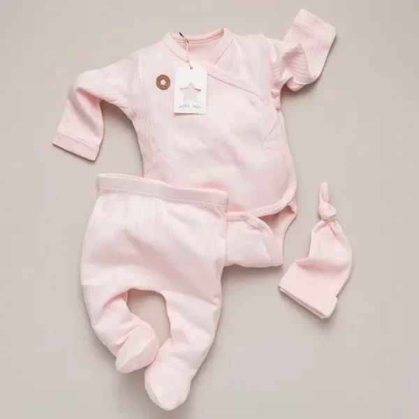 Producto - Ajuar Nido Rosa Bebé 3 Piezas