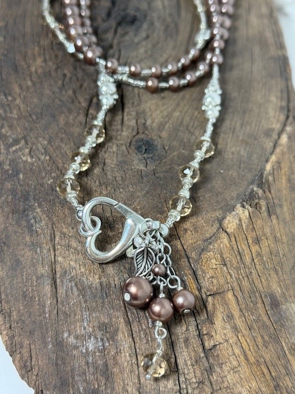 Producto - Collar LARA doble brown