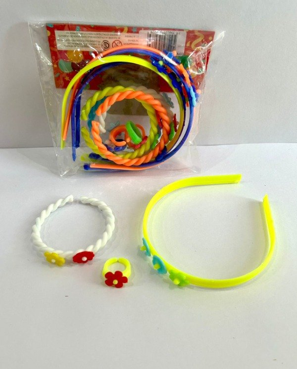 Producto - CONJUNTO PRIMAVERA(VINCHA+PULSERA+ANILLO) X 12