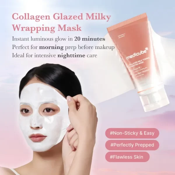 Producto - medicube Collagen Milk Toning Wrapping Mask 75ml - 3