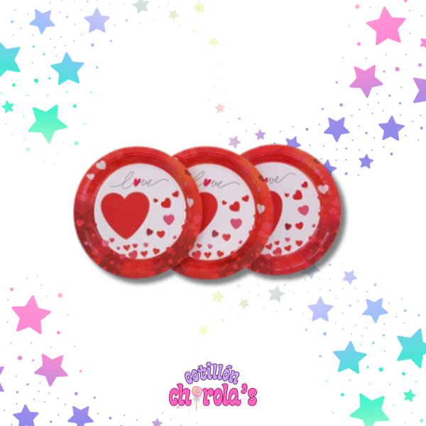 Producto - PLATO LOVE ENAMORADOS - 6 UNIDADES