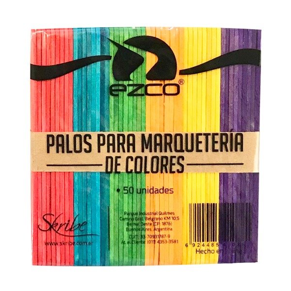 Producto - Palitos P/marqueteria x 50 color