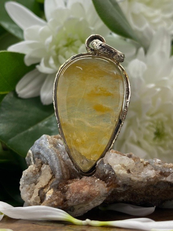 Producto - Dije de Piedra Calcita Naranja 0037