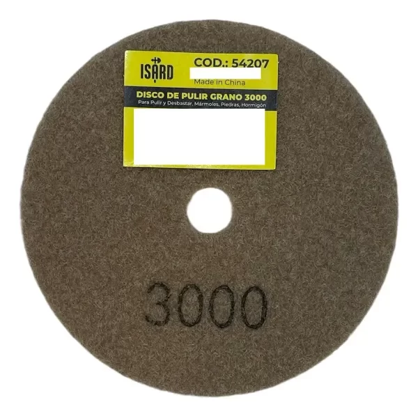 Producto - Disco de Pulir Isard Diámetro 100mm - 3000 Granos