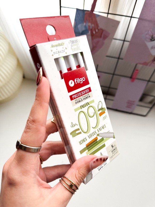 Producto - Resaltadores Filgo Multilighter X5 TONO 09 VERDES SAFARI