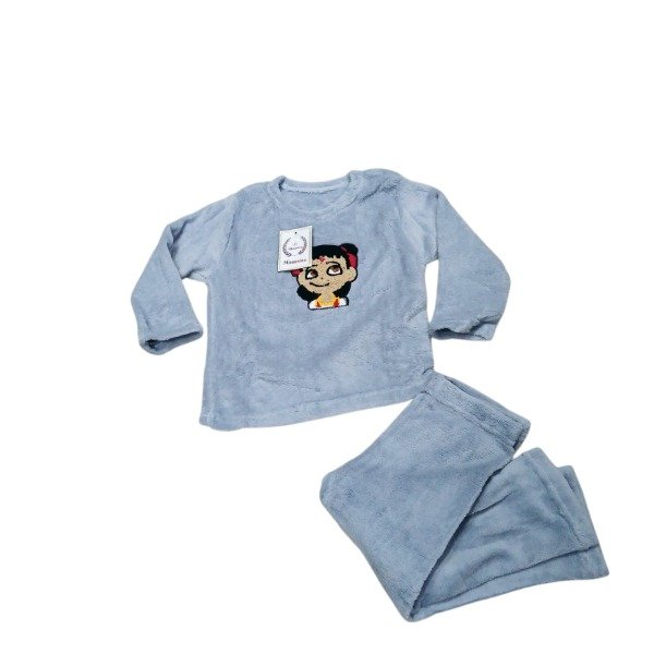 Producto - Pijama plush Nena Celeste T4