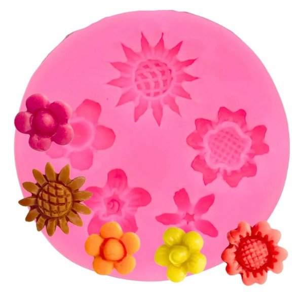 Producto - MOLDE SILICONA FLORES 7091