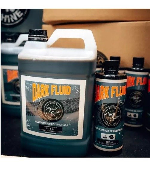 Producto - TOXIC SHINE REVIVIDOR BIDON DARK FLUID 4 LTS EXTERIOR