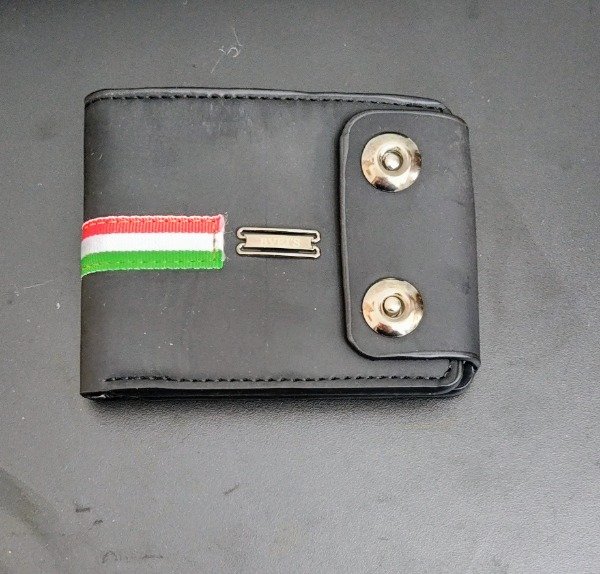 Producto - Billetera Negra doble cierre interior tarjetero, billetes