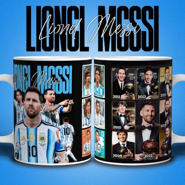 Producto - TAZA LIONEL MESSI - BALONES DE ORO