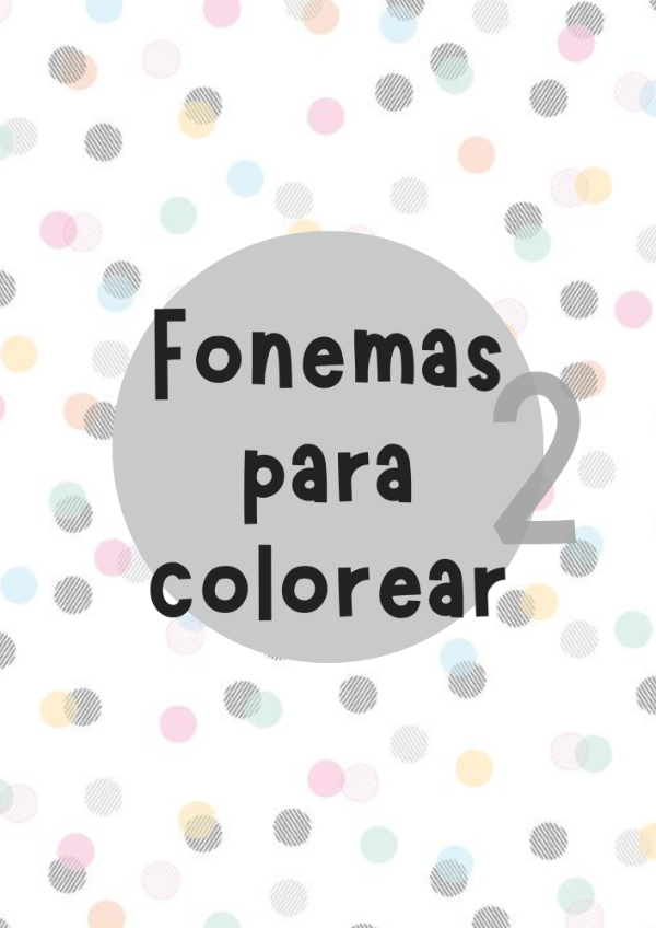 Producto - Fonemas para colorear 2