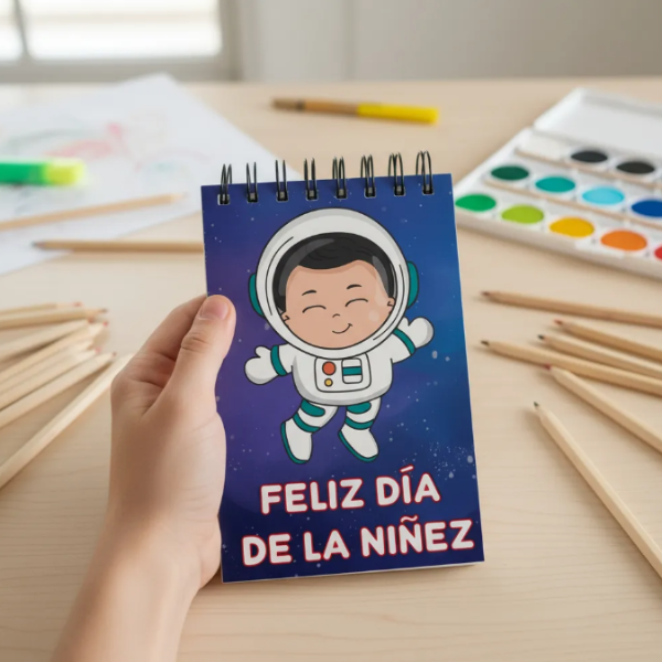 Producto - Kit Imprimible Astronauta Anotador Bloc Nota Día De La Niñez