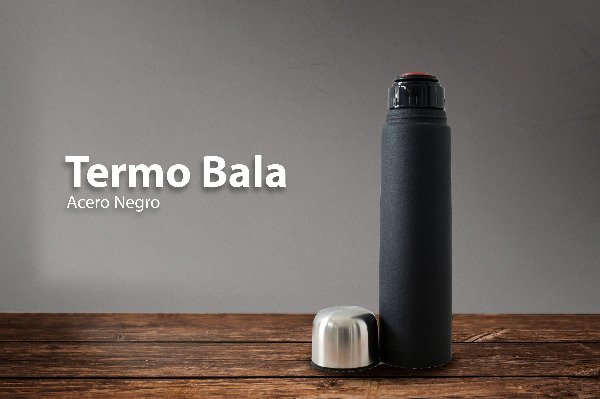 Producto - Termo Bala Acero Negro