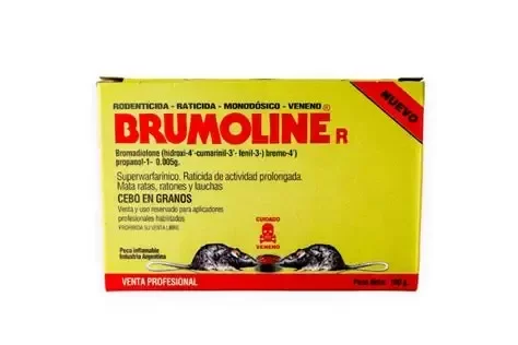 Producto - Caja Brumoline  cebo en grano para rata x 100 grs