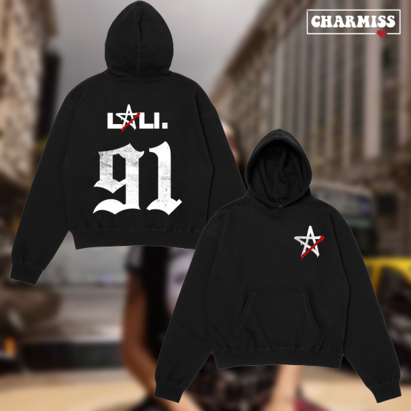 Buzo oversize Lali 91 negro