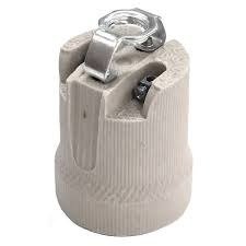 Producto - PORTALAMPARA CON PUENTE CERAMICO (01519F-E27)