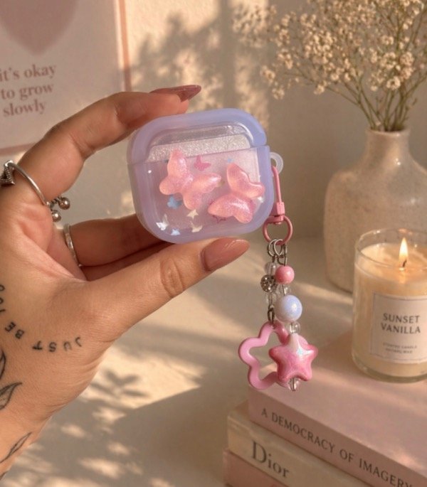 Producto - Case AirPods Mariposa con colgante