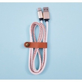 Producto - Cable Usb Tipo C Carga Rápida Simil Cuero 1 metro de largo