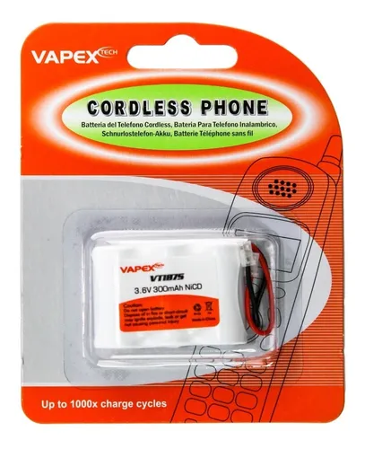 Producto - PILA TELEFONIA TELEFONO 3X 2/3AA 3.6V 300MAH 1 VP 1075 HTEC