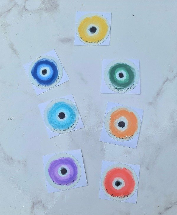 Producto - Stickers ojitos 7 chakras