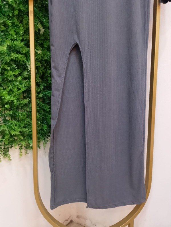 Producto - Vestido de morley largo "Mey" (Gris) 0616 - 1