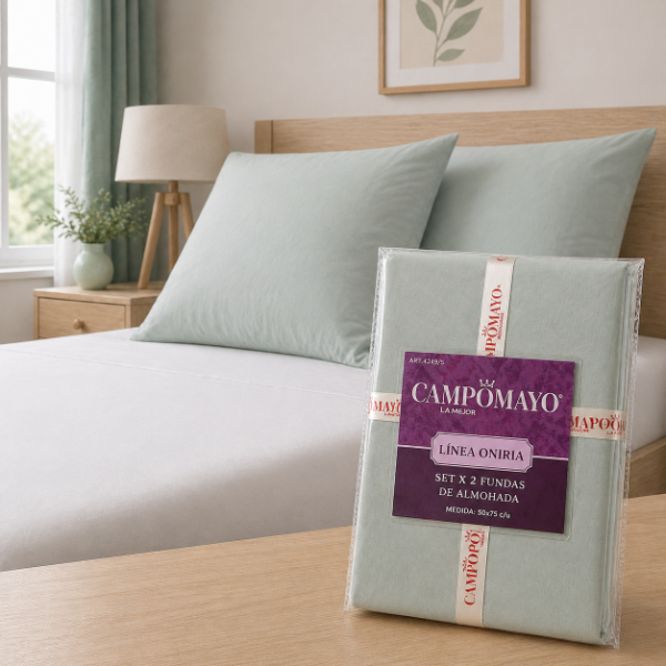 Producto - Funda de almohadas lisas x 2