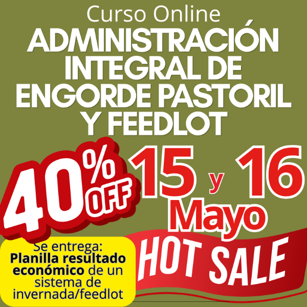 Producto - Curso Online: Administración Integral de Engorde Pastoril y Feedlot