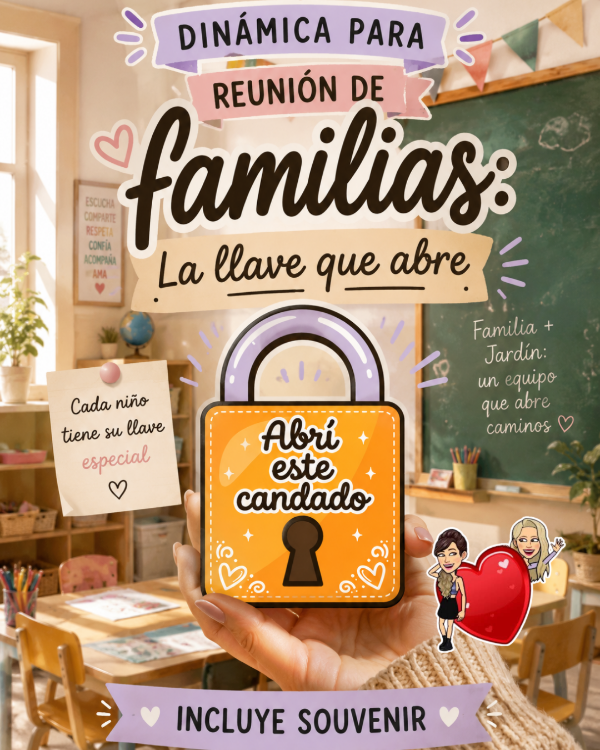Producto - DINÁMICA PARA REUNIÓN DE FAMILIAS. LA LLAVE QUE ABRE