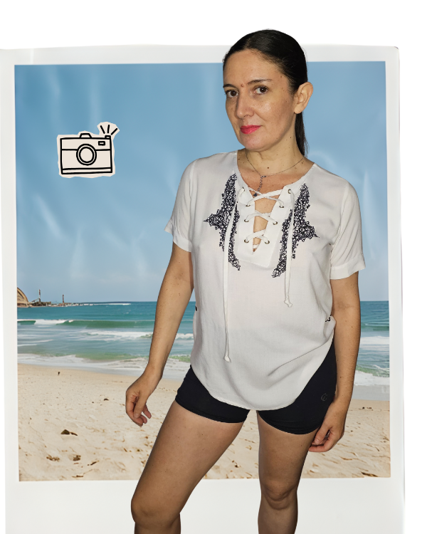 Producto - Blusa acordonada