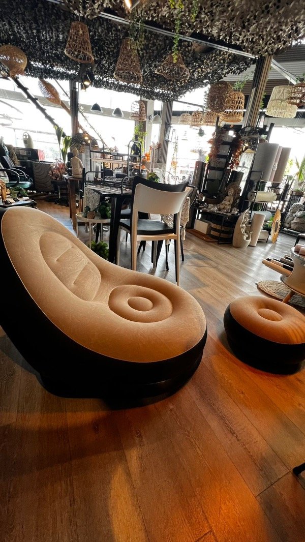 Producto - Sillón y Puff Inflable  Interior Exterior