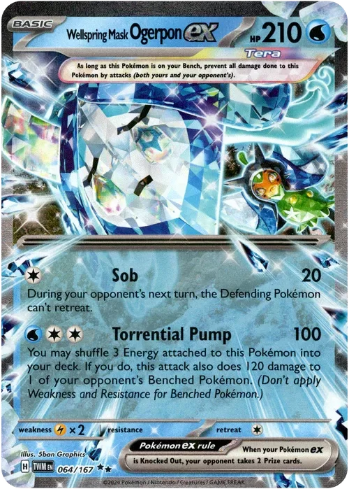 Producto - Wellspring Mask Ogerpon ex - 064/167 - Twilight Masquerade - Holo