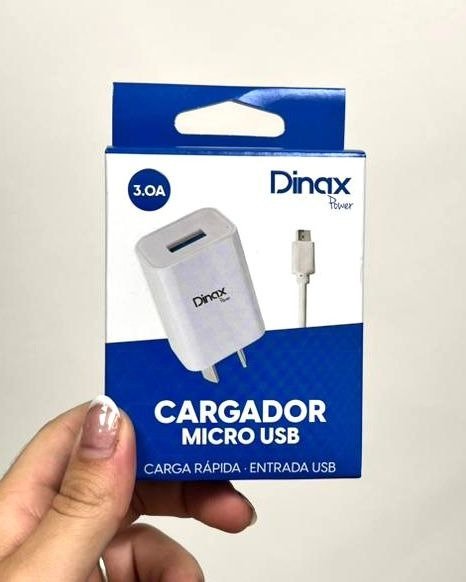 Producto - Cargador Mini de carga 15w marca Dinax USB a microusb