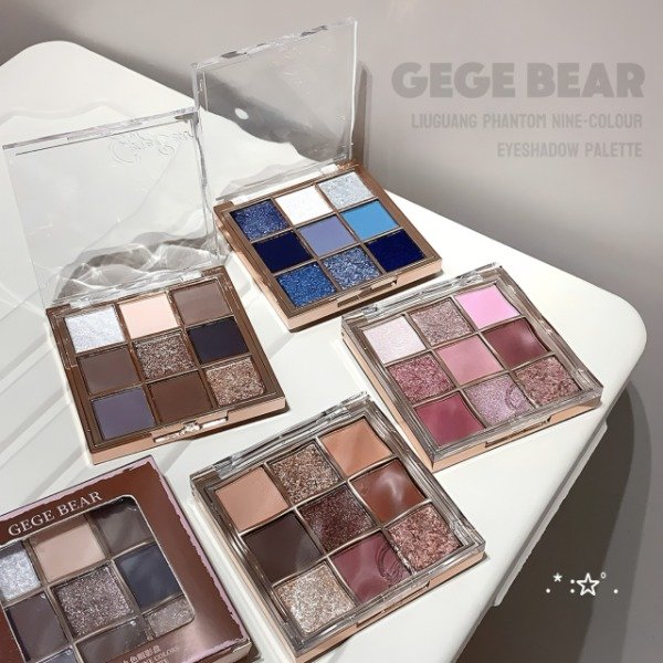 Producto - Paleta de sombras Gege Bear "Light Phantom Nine Colors Eyeshadow Palette"