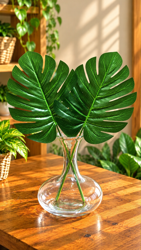 Producto - Hoja Monstera artificial 35cm
