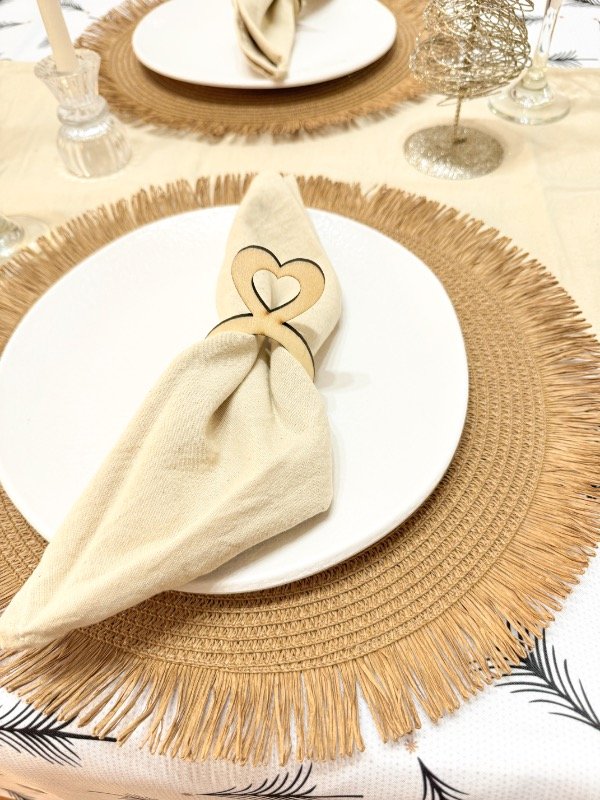 Producto - Individuales con Flecos - CAFÉ