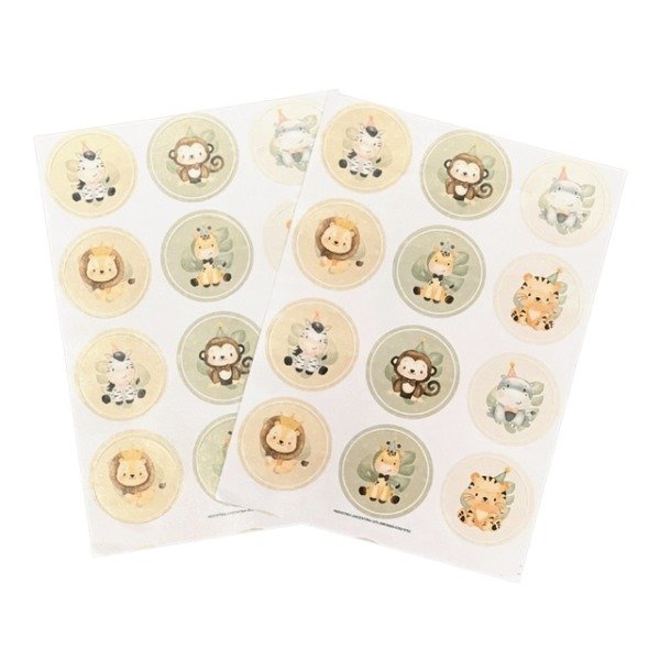 Producto - AUTOADHESIVO STICKER SAFARI X10 PLANCHAS