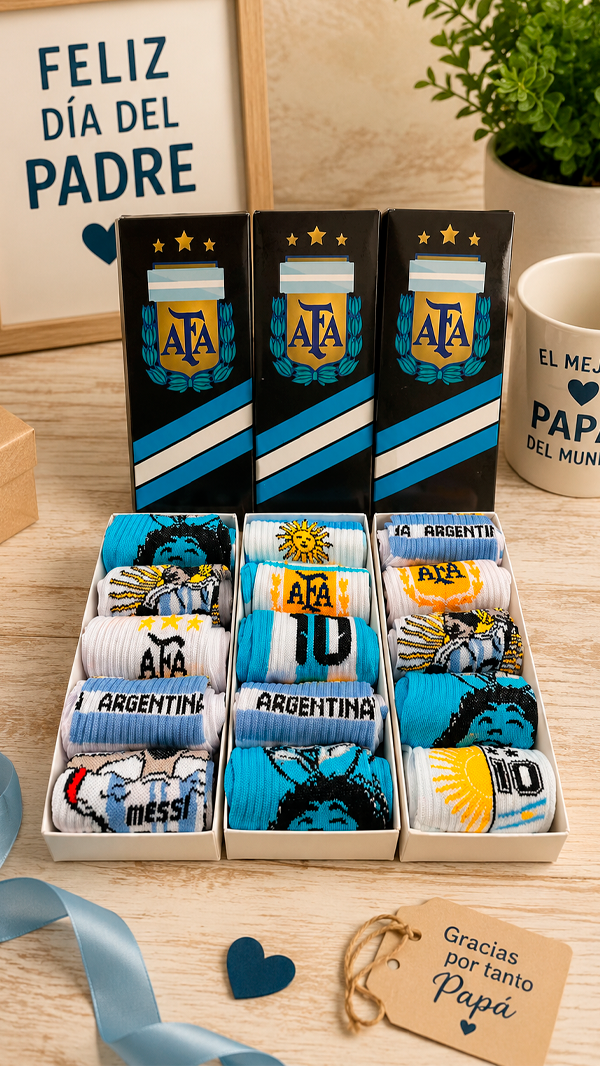 Producto - Box dia del padre Argentina (5 PARES MAS CAJA)