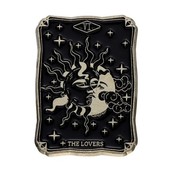 Producto - Pin Tarot Dorado The Lovers