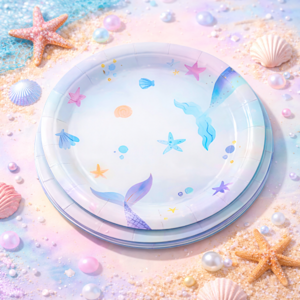 Producto - Plato Sirena Fondo del mar x 5