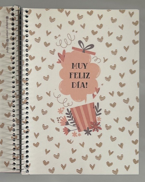 Producto - Cuaderno "CORAZONES" A5 tapa blanda