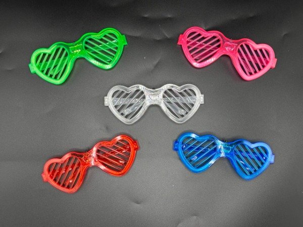 Producto - YJ0713 Anteojos Led Lente Corazón Full Led Ilumina Todo El Marco 12U