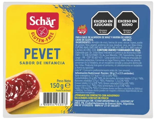Producto - Pan Pevet Schär